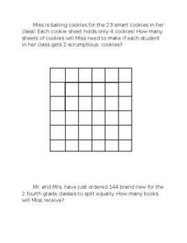 Preview of Real World Fun Multi-Step Division Problems with Making Sense of Remainders