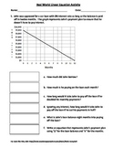 Real World Linear Equations and Graphs Activity