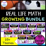 Real World Math Mini Projects | Year Long Math Bundle PBL 