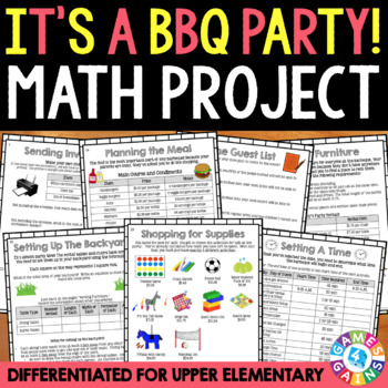 Preview of Project Based Learning Math Enrichment Activities Multi-Step Word Problems PBL