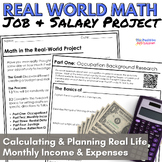 Real World Math Project | Jobs, Salaries & Budgets