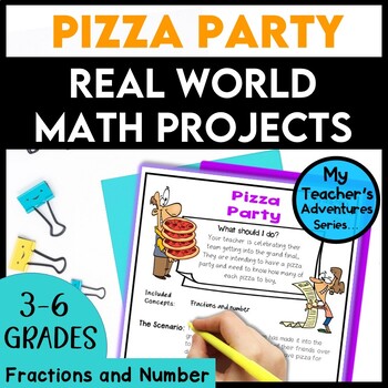 Preview of Real World Math Project | Multiplying Fractions by Whole Number Grades 4th 5th 6