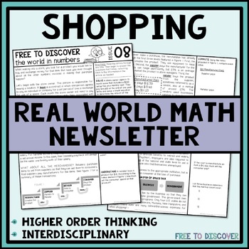 Preview of Real World Math | Shopping | Writing Linear Equations, Direct Variation, Rates
