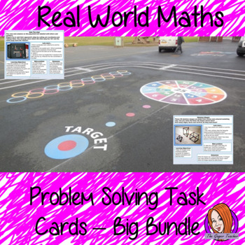 Preview of Real World Math Task Cards Bundle