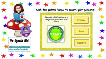 Preview of Real World Positive and Negative Number Phrases Boom Cards