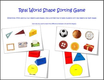 Preview of Real World Shape Sorting Game