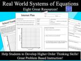 Real World:  Solving Systems of Equations Word Problems