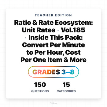 Preview of Real World Unit Rates: Reverse using unit rate unit rate reverse multiplication