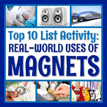 Preview of Real World Uses of Magnets Reading Article and Worksheet Magnetism Sub Plan