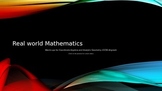 Real World Warm-ups - Common Core Algebra - Unit 1