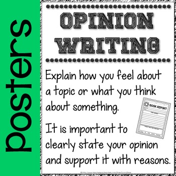 Opinion, Informational, and Narrative Writing Activities by SunnyDaze