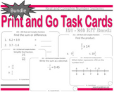 Real and Complex Number Systems Task Cards Bundle: RIT Ban