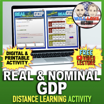 Preview of Real and Nominal GDP | Digital Learning Activity