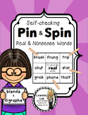 Real and Nonsense Words (Blends and Digraphs) - Self-Check