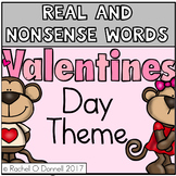 Real and Nonsense Words Valentines Theme
