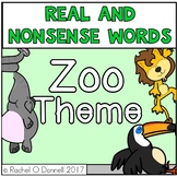 Real and Nonsense Words Zoo Theme