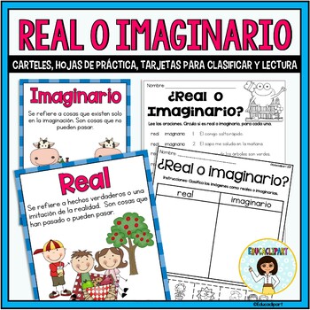 Real E Imaginario By Educaclipart Tpt