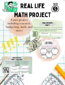 Preview of Real life math (4 part project)