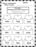 Real or Nonsense Words - Valentine's Day