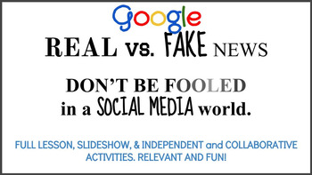 Preview of Real vs. Fake News! How to be informed in a world of SOCIAL MEDIA NEWS! Google