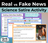 Real vs Fake News - Science Satire Headline Padlet Activit