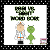 Real vs. Nonsense Word Sort Center - Space Theme