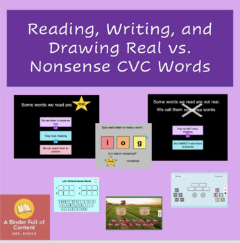 Preview of Real vs. Nonsense Words