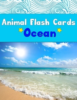 Preview of Realia Photo Animal Flash Cards - Ocean