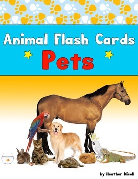 Preview of Realia Photo Animal Flash Cards - Pets (Free!)