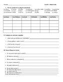 Realidades 1 3B Study Guide or worksheet
