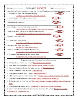 realidades activities readings comprehension capitulo captulo subject