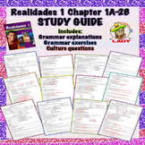 Realidades 1 Chapter 1A-2B Review Sheet