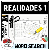 Realidades 1- Vocabulary Word-Search (All Chapters)