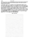 Realidades 1A Reading - Wordsearch - Translation - Spanish