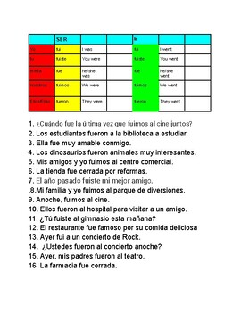 Preview of Realidades 2 Chapter 3A Irregular Preterite Practice Worksheets Wordsearch Story