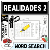 Realidades 2- Vocabulary Word-Search (All Chapters)
