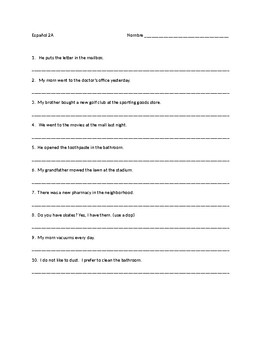 Realidades 2 Review Worksheets Teaching Resources Tpt