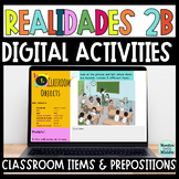 Realidades 2B Digital Activities| Spanish Classroom Object
