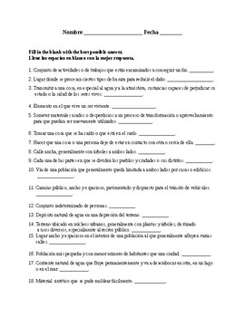 Realidades 3 Chapter 9 Worksheets Teaching Resources Tpt