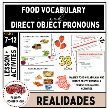 Preview of Food Vocabulary and Direct Object Pronouns