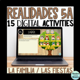 Realidades 5A Digital Activities | La Familia Spanish Fami