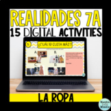 Realidades 7A Digital Activities | La Ropa Spanish Clothin