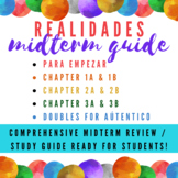 Realidades Midterm Review Guide FREEBIE