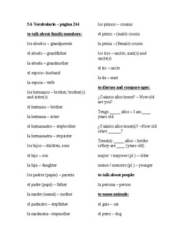 Realidades 5A Answer Key / Realidades 5a Answer Key Singapore Math 5a Answer Keys / Realidades 2 capitulo 4b crossword answers page 89.