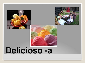 Preview of Realidades Spanish 1 Chapter 5B Vocabulary Powerpoint