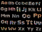 Realistic Alphabet - individual letters & alphabet poster