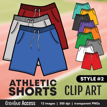 gym shorts clip art