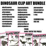 Realistic Dinosaur Clip Art Bundle - 80+ Images