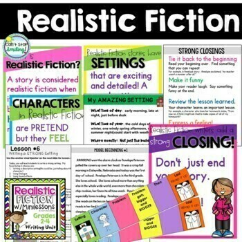 Realistic Fiction Writing Unit 2nd/3rd Grade ~ Fictional Narratives ...