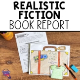 Realistic Fiction Genre Book Report Suitcase Project & Rubric
